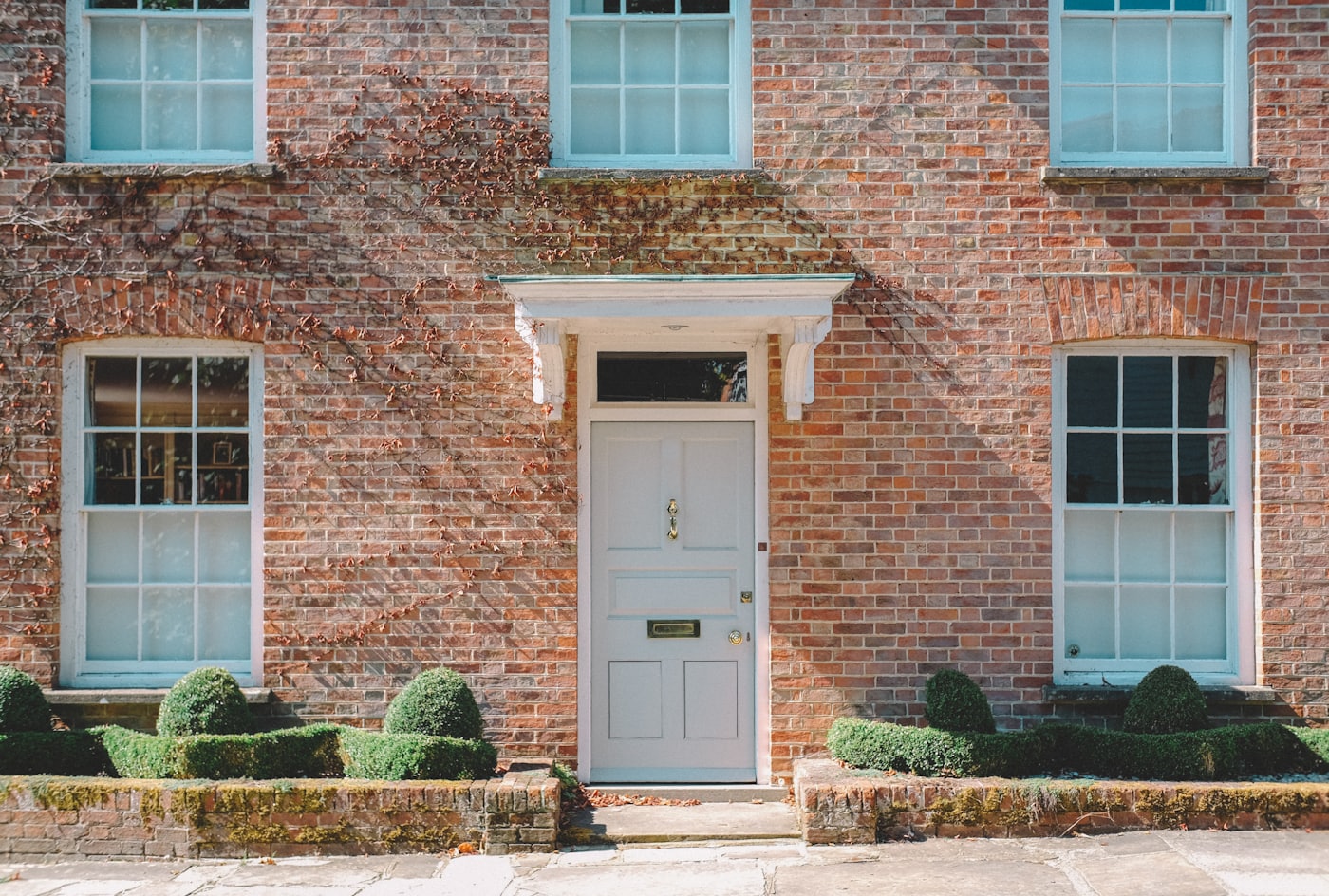 A UK period property frontage
